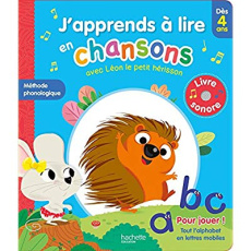 J'apprends à lire en chansons avec Léon le petit hérisson - Nocentini Chiara