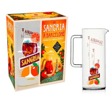 Une sangria à Barcelone. Préparez des sangria parfaites ! Coffret avec 1 carafe à sangria de 1L et 1 - COLLECTIF