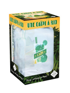Une caïpi à Rio. Versez, mélangez, partager ! Coffret avec une fontaine en verre (4 litres) illustré