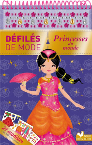 Princesses du monde. 21 modèles, de 180 autocollants - Dérodit Clémentine