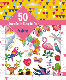 50 transferts tissu dorés fashion - Bos Miriam