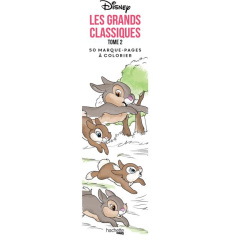 MARQUE-PAGES DISNEY LES GRANDS CLASSIQUES TOME 2 - 40 MARQUE-PAGES A COLORIER - SOUSA TRACY