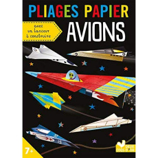 Pliages papier Avions. Avec 20 feuilles, 1 livret et 1 lanceur à construire - COLLECTIF