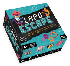 LABO ESCAPE - BOITE AVEC CARTES ET ACCESSOIRES - HERVIEUX/ROUX