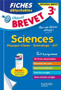 Fiches détachables Sciences 3e. Physique-chimie, technologie, SVT, Edition 2021 - Dessaint Sébastien ; Gorillot Malorie