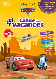 Cahier de vacances de la Moyenne Section à la Grande Section. Disney Cars - Baux Sylvie