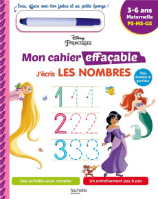 J'écris les nombres Disney Princesses. PS-MS-GS - COLLECTIF