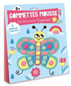 Gommettes mousse animaux rigolos. Pochette avec accessoires - Tchatcha Estelle