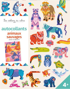 Autocollants animaux sauvages. Avec 6 décors - Sileo Cinzia