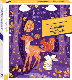 Strass et stickers animaux magiques - Blanc Marion