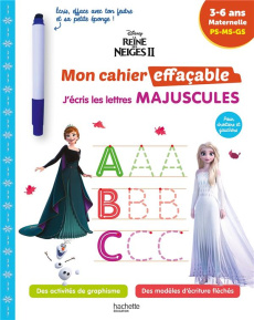 La Reine des neiges 2 J'écris les lettres majuscules PS-MS-GS - COLLECTIF DISNEY