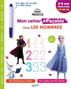 J'écris les nombres La Reine des Neiges 2 PS-MS-GS - COLLECTIF DISNEY