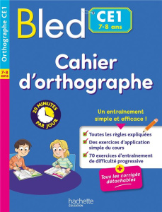 Bled Cahier d'orthographe CE1 - Couque Claude