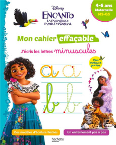 J'écris les lettres minuscules Encanto, la fantastique famille Madrigal. Maternelle MS-GS
