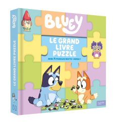 Le grand livre puzzle Bluey. Avec 4 puzzles recto-verso ! - BBC STUDIOS - LADYBI