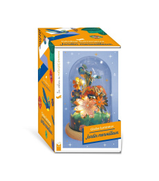 Globe lumineux Jardin merveilleux. Coffret avec 1 globe, des strass, 2 planches fluo, 1 guirlande lu - Bourgon Mathilde