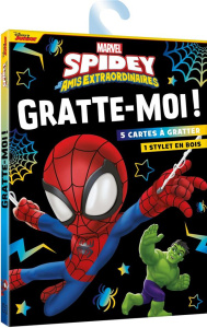 Spidey et ses amis extraordinaires. 5 cartes à gratter, 1 stylet en bois - COLLECTIF