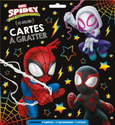 Cartes à gratter Spidey et ses amis extraordinaires. Les ateliers. Avec 7 cartes, 7 coloriages, 1 st - COLLECTIF