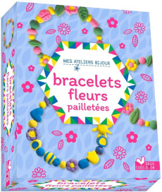Bracelet fleurs pailletées - DELAHAYE FANNY