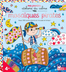 Mosaïques pirates. Avec 900 autocollants en mousse et strass ! Contient 1 planche de strass, 12 plan - SOLENNE & THOMAS