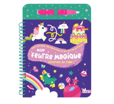 Mon feutre magique Licornes en folie ! Avec 1 feutre magique - Fleury Marine