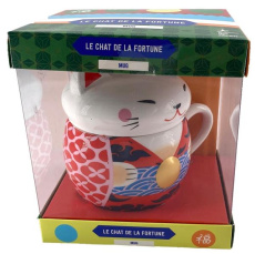 Mug chat de la fortune. Avec 1 mug et 1 carnet de compte japonais - COLLECTIF