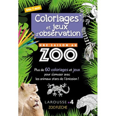 Coloriages et jeux d'observation Une saison au zoo - MEYER AURORE