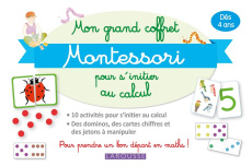Mon grand coffret Montessori d'initiation au calcul. Avec 70 cartes, 40 jetons, 20 barres numériques - Girac-Marinier Carine