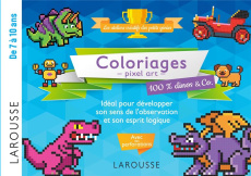 Coloriages pixel art 100 % dinos & Co. - Boyer Alain