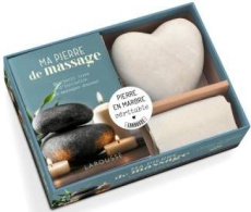Coffret Ma pierre de massage. Avec une pierre en marbre blanc et sa pochette - Chavanne Philippe