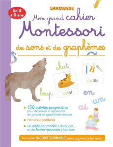 Mon grand cahier Montessori des sons et des graphèmes - Urvoy Delphine