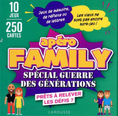 Apéro Family spécial guerre des générations. 10 jeux ; 250 cartes - Bonnefoy Nicolas