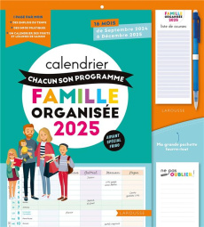 Calendrier Chacun son programme - Famille organisée. Edition 2024-2025