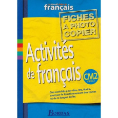 Activités de français. CM2 cycle 3 - Roure Dominique