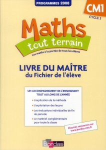 Maths tout terrain CM1. Livre du maître, programmes 2008 - Amouyal Xavier