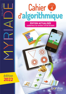 Cahier d'algorithmique cycle 4 Myriade. Edition 2022 - Boullis Marc ; Percot Stéphane
