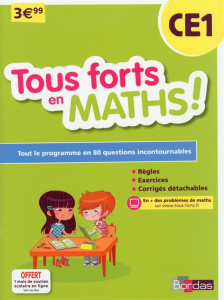 Tous forts en maths ! CE1 - Lhuaire Martine ; Lemau Françoise ; Olivier Marie-
