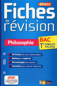 Philosophie Tle STMG-STI-STL-ST2S. Fiches de révision - Roche Christian
