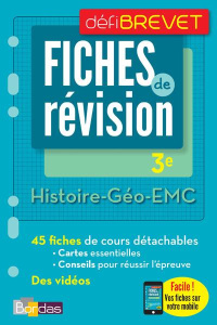 Histoire-Géographie-EMC 3e. Fiches de révision, Edition 2017 - Lassus Martine ; Terrien Cécile