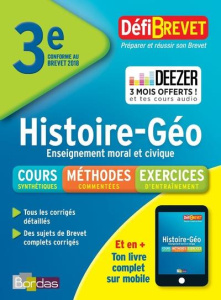 Histoire Géographie Enseignement moral et civique Brevet 3e. Edition 2018 - Rocher Jean-Pierre