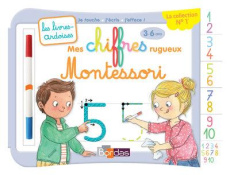 Mes chiffres rugueux Montessori. Avec 1 feutre effaçable 2 couleurs - Luthringer Mélisande