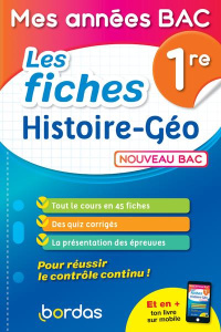 Les fiches histoire-géo 1re . Edition 2019 - Hamandjian Loïc