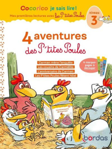 4 aventures des P'tites Poules - Niveau 3. Carmen mène l'enquête ; Les cousins de Carmélito ; L'anni - Olivier Marie-Christine ; Heinrich Christian ; Rau