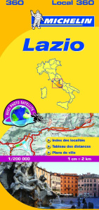 LAZIO 11360 CARTE ' LOCAL ' ( ITALIE ) MICHELIN KA
