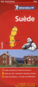 SUEDE 11753 CARTE NATIONAL MICHELIN KAART