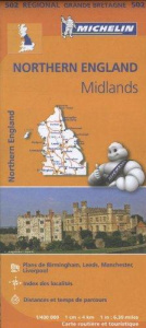 ENGLAND NORTHERN / MIDLANDS 11502 CARTE ' REGIONAL