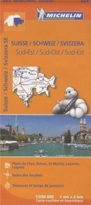 SUISSE SUD - EST 11553 CARTE ' REGIONAL ' MICHELIN