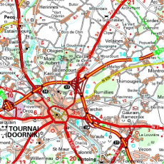 HAINAUT 11379 HENEGOUWEN CARTE PROV. BELG. MICHELI