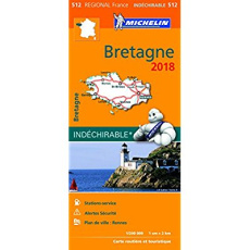 512 Bretagne 2018 indéchirable 1:200000 - Collectif