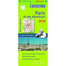 102 Paris et ses alentours 2018 indéchirable 1:90000 - Collectif